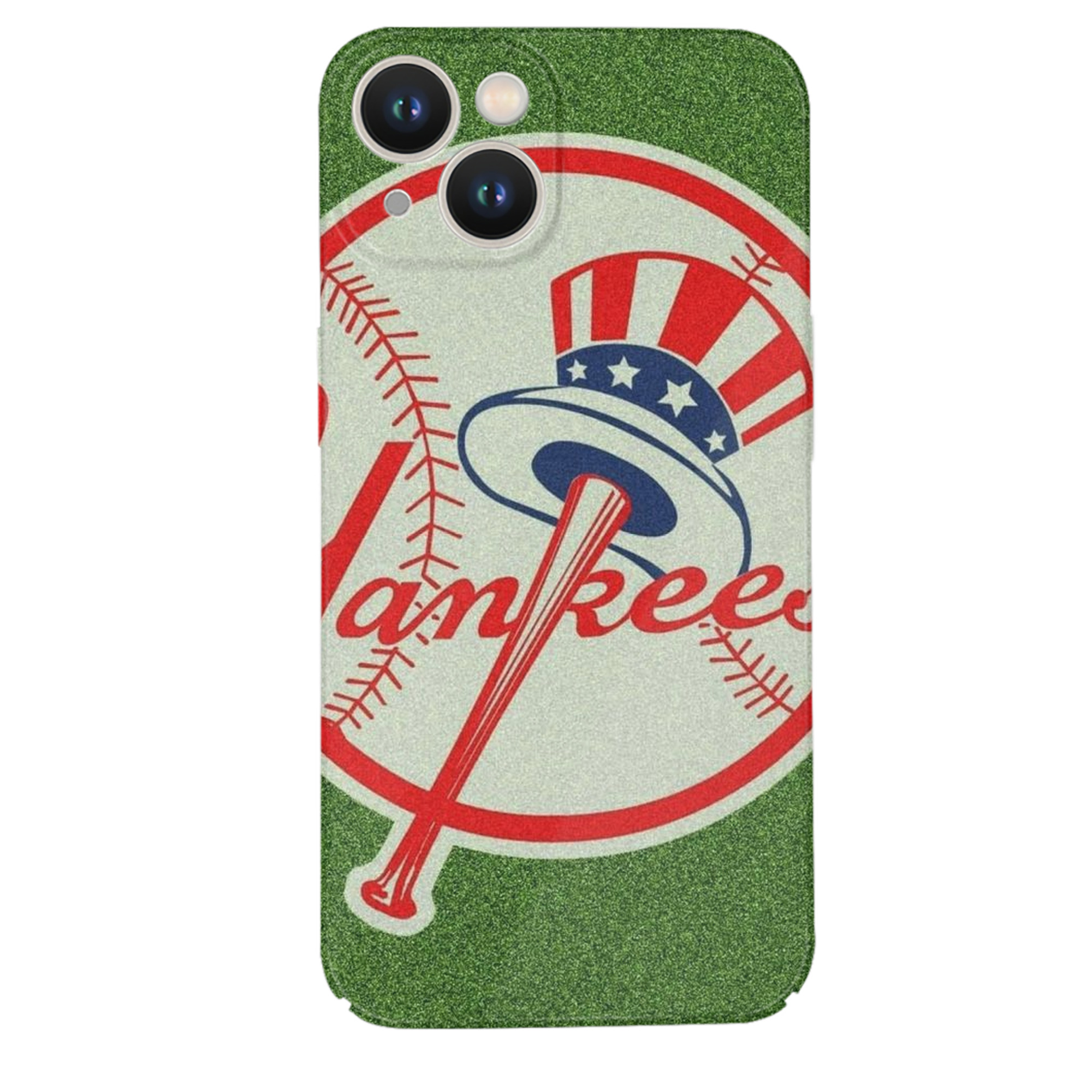 New York Yankees Logo IPhone 14 Series Full-Cover Hard Case – Shockproof With Raised Camera Protection – Precise Cutouts, Wireless Charging Compatible – Durable, Anti-Yellowing, Easy To Clean
